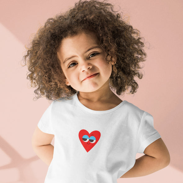 Balti vaikiški marškinėliai "Šelmiška širdelė"