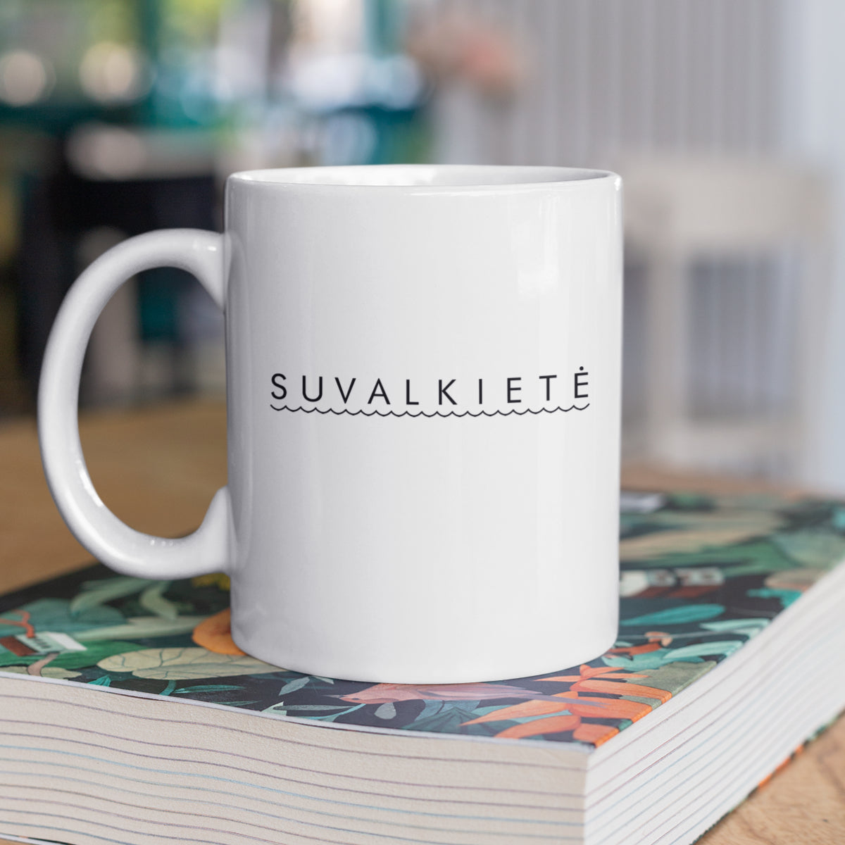 Puodelis su spauda "Suvalkietė"