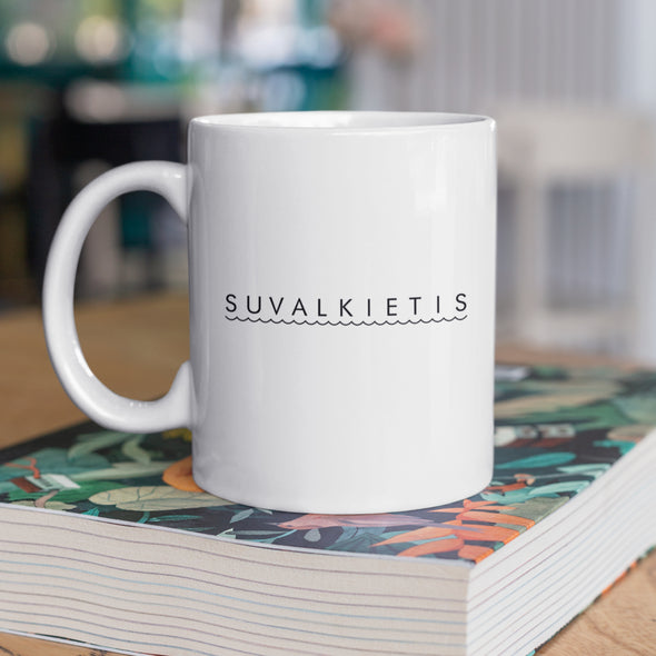 Puodelis su spauda "Suvalkietis"