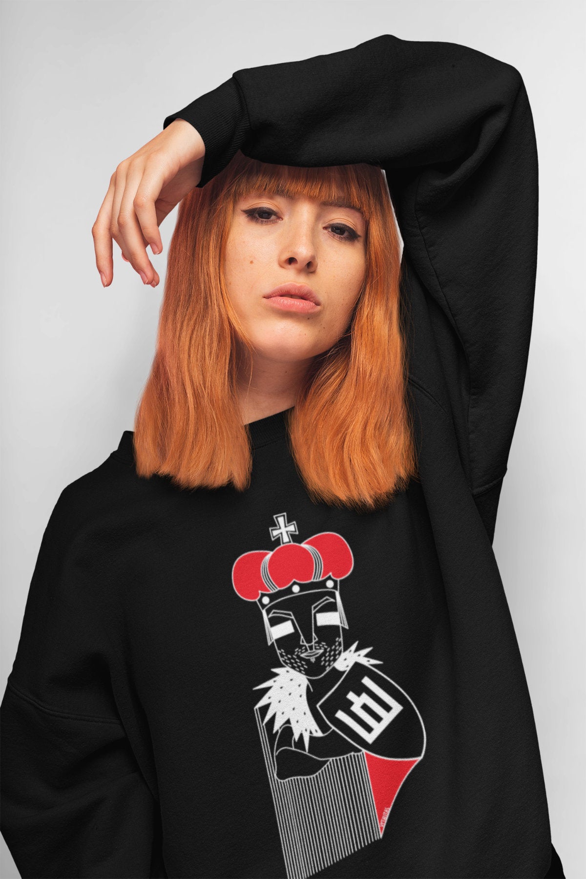 Juodas UNISEX džemperis "LDK KUNIGAIKŠTIS VYTAUTAS"
