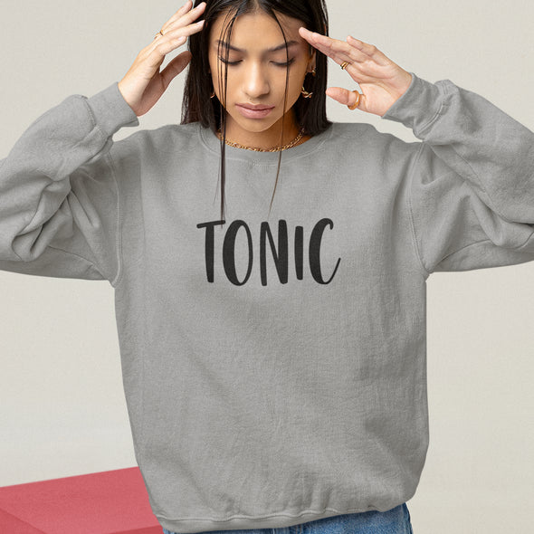 Pilki džemperiai be gobtuvu poroms "Gin&Tonic“ Moteriškas dizainas