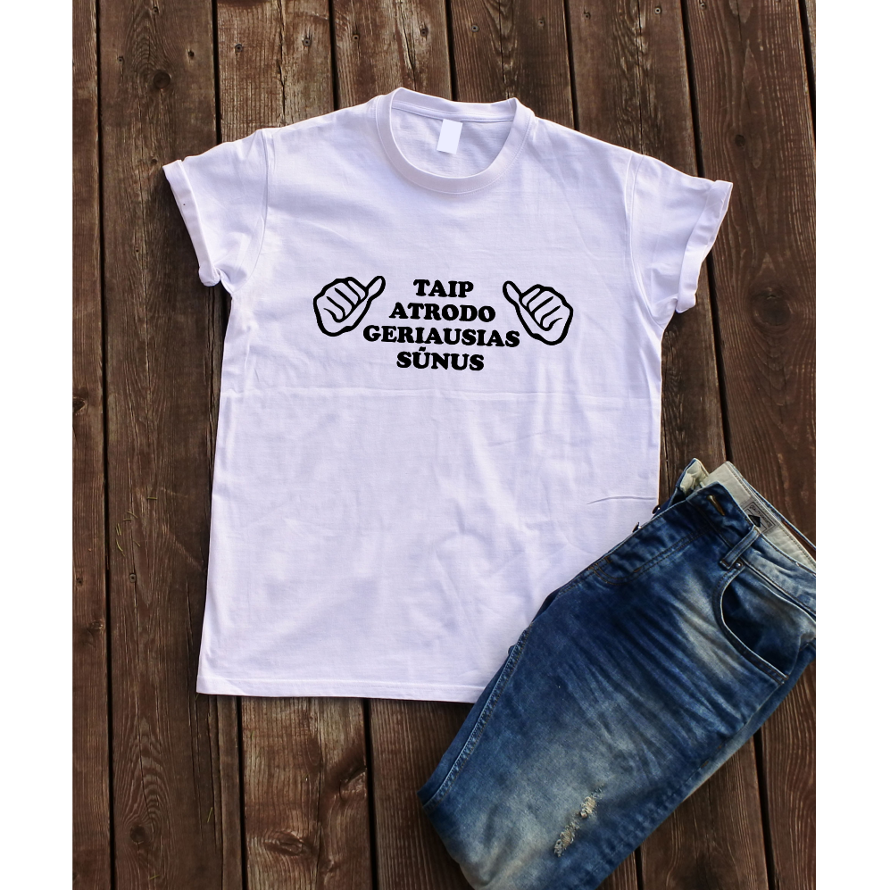 Unisex marškinėliai "Geriausias sūnus"