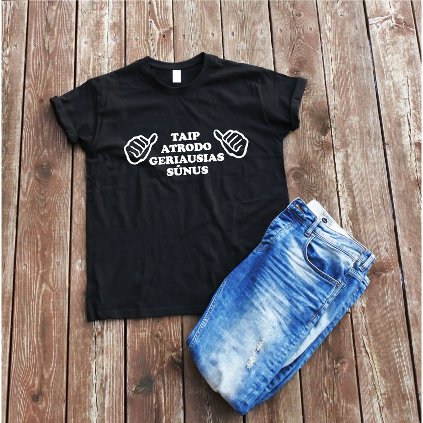 Unisex marškinėliai "Geriausias sūnus"