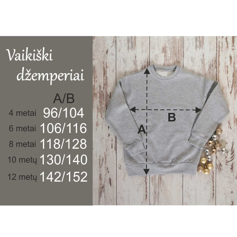 Vaikiškas raudonas kalėdinis megztinis "A tai jau vėl Kalėdos"