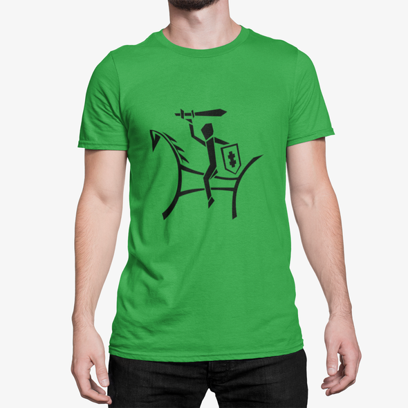 Žali UNISEX marškinėliai "Abstraktus vytis"