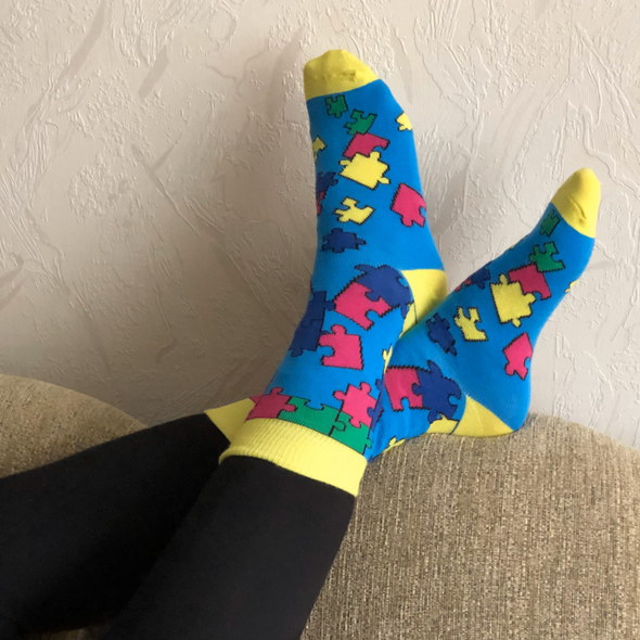 Dėlionė kojinės - Linksmos kojinės (Penguin socks)